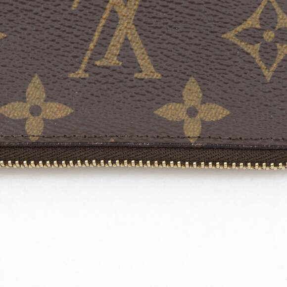 LOUIS VUITTON Brown Monogram Canvas Pochette Mini Bag - Picture 8 of 13